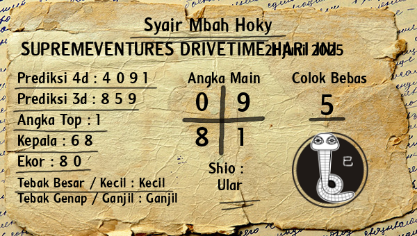 Prediksi Supremeventures Drivetime