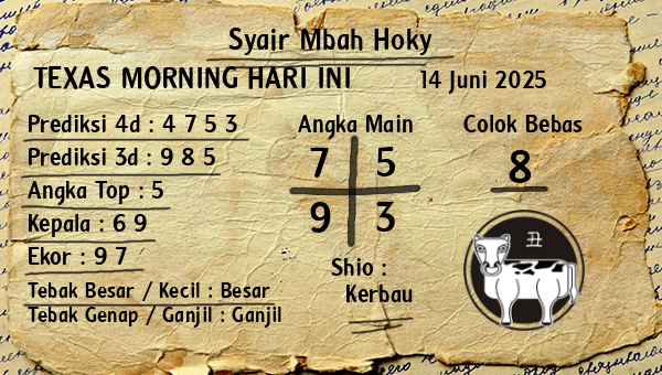 Prediksi Texas Morning