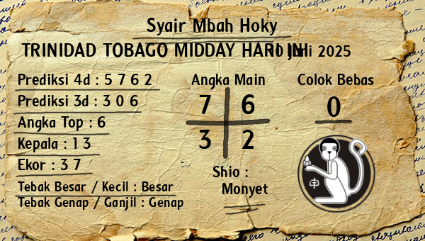 Prediksi Trinidad Tobago Midday