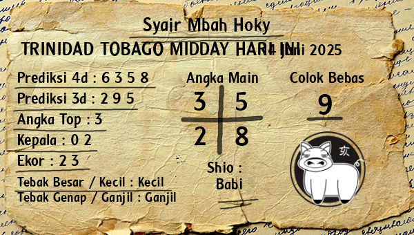 Prediksi Trinidad Tobago Midday