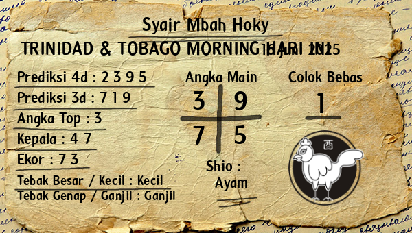 Prediksi Trinidad & Tobago Morning