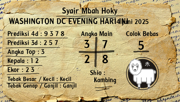 Prediksi Washington Dc Evening