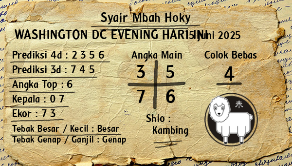 Prediksi Washington Dc Evening