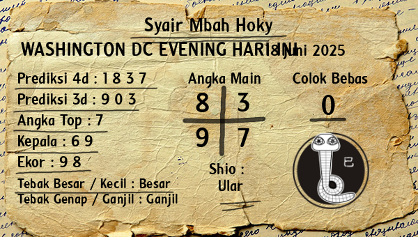 Prediksi Washington Dc Evening