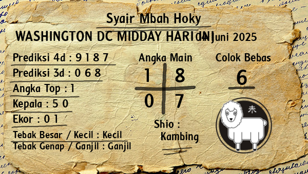 Prediksi Washington Dc Midday