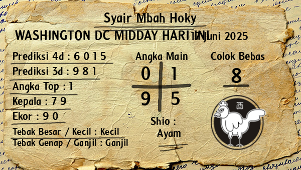 Prediksi Washington Dc Midday