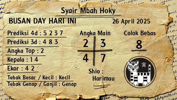 Prediksi Busan Day