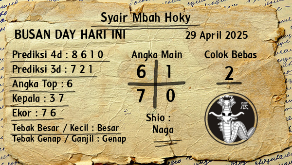 Prediksi Busan Day