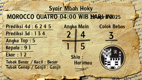 Prediksi Morocco Quatro 04:00 WIB