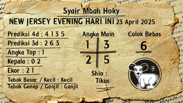 Prediksi New Jersey Evening