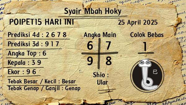 Prediksi Poipet15