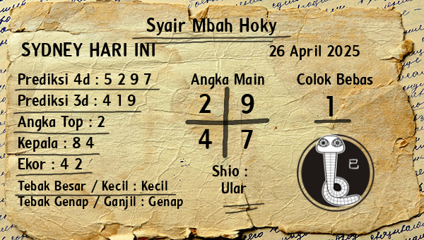 Prediksi Sydney