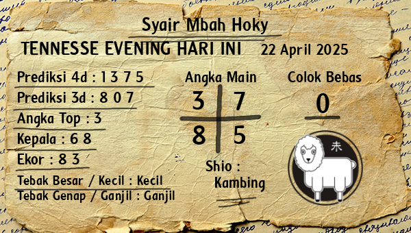 Prediksi Tennesse Evening