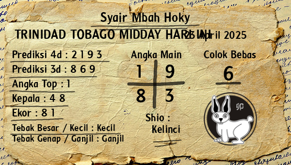 Prediksi Trinidad Tobago Midday