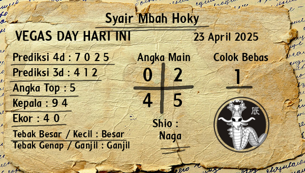 Prediksi Vegas Day