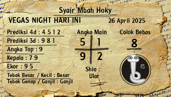Prediksi Vegas Night